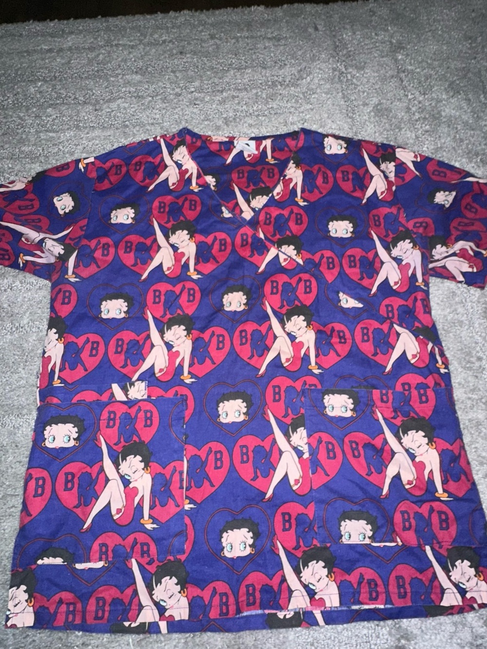 betty boop scrub top